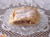 Fotografija recepta: Jabolčno - skutni zavitek