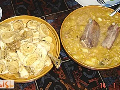 Kmečka pojedina - kislo zelje s krompirjem