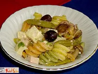 Fotografija recepta: Pisane mix testenine v solati