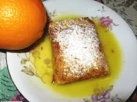 Fotografija recepta: Ribana pita s pomarančnim maslom