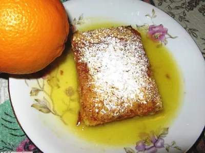 Ribana pita s pomarančnim maslom