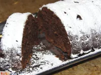 Fotografija recepta: Čokoladno - jabolčni kolač