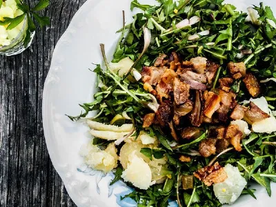 Regrat s slanino na moj način