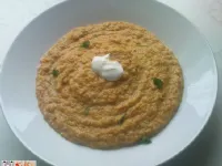 Fotografija recepta: Korenčkova juha s kislo smetano