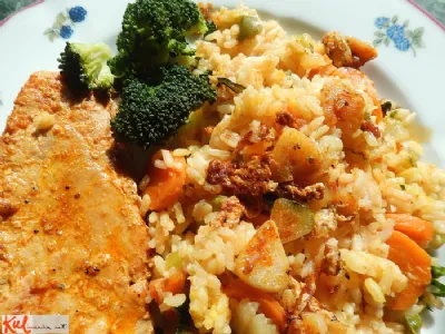 Pisana zelenjavna rižota