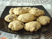 Fotografija recepta: Kokosovi čokoladni piškoti