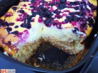 Fotografija recepta: Skutno - višnjevo pecivo