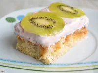 Fotografija recepta: Malinovo - jogurtova sanjsko fina torta