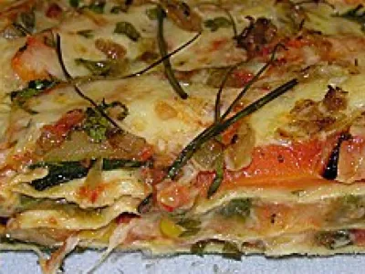 Lazanja s popečeno zelenjavo