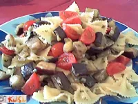 Fotografija recepta: Testenine z melancanami