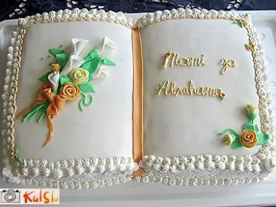 Višnjeva torta - oblika knjige