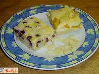 Fotografija recepta: Višnjev in marelični kolač