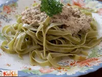 Fotografija recepta: Zvonkini rezanci s tunino