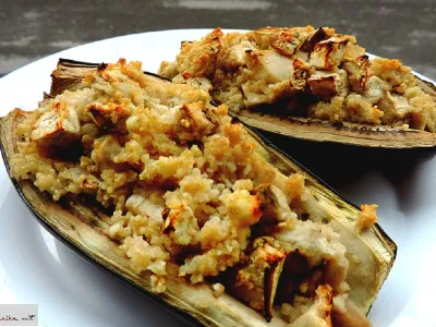 Jajčevci polnjeni z zelenjavnim rižem