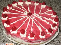 Fotografija recepta: Torta iz skute in malin