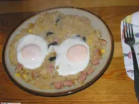 Fotografija recepta: Kuskus z jajci na oko