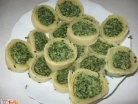 Fotografija recepta: Štruklji (sirovi in špinačni)