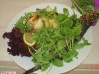 Fotografija recepta: Pečena postrv