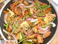 Fotografija recepta: Puranji rezanci z zelenjavo