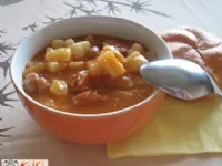 Fotografija recepta: Koleraba, krompir in fižol po gebarsko