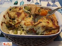 Fotografija recepta: Zloženka s kruhom in zelenjavo