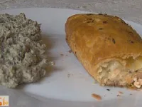 Fotografija recepta: Losos v testu z zeleno hrustljavo omako