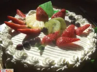 Fotografija recepta: Smetanova sadna torta