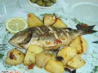 Fotografija recepta: Orada z olivami