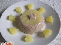 Fotografija recepta: Čokoladni puding z ananasom