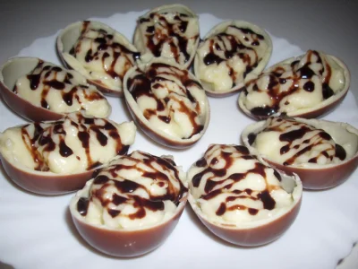 Kinder jajčka s kremo