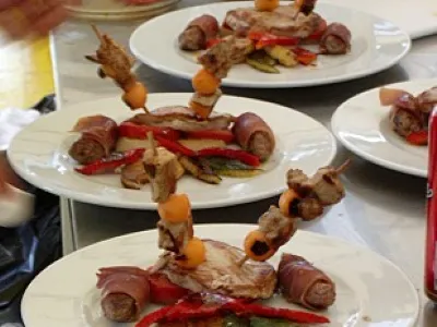 Sočni krožnik z žara