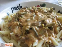 Fotografija recepta: Testenine z divjimi šparglji