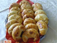 Fotografija recepta: Polnjeni rogljiči s šunko